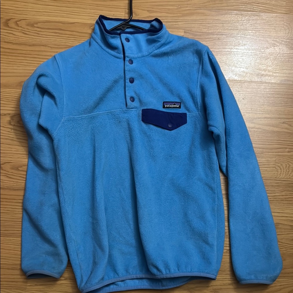 Blue Snap-T Fleece Pullover